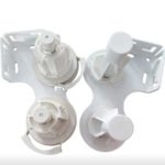 Grampas / Grapas dobles para colocar 2 cortinas rollers para 38mm